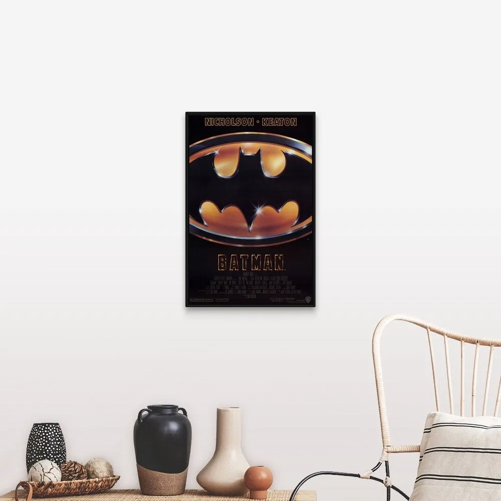 "Batman (1989)" Black Float Frame Canvas Art