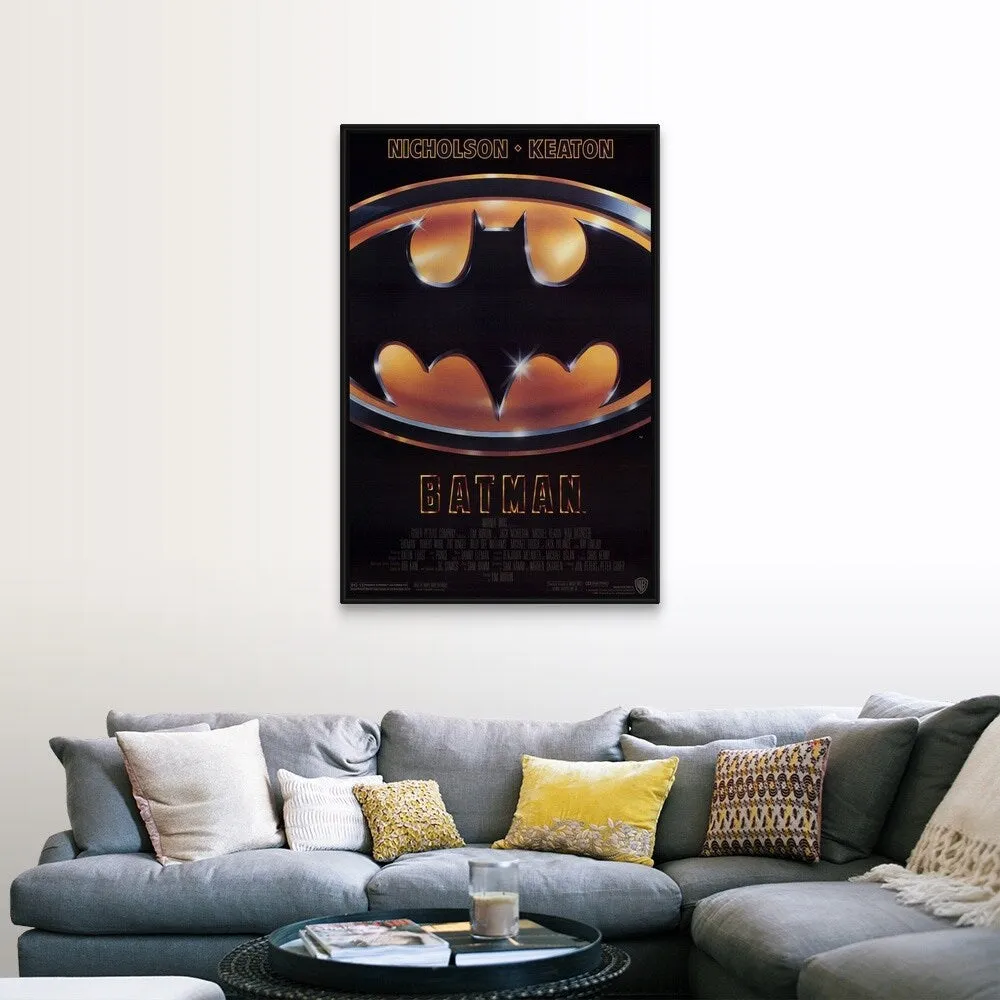 "Batman (1989)" Black Float Frame Canvas Art