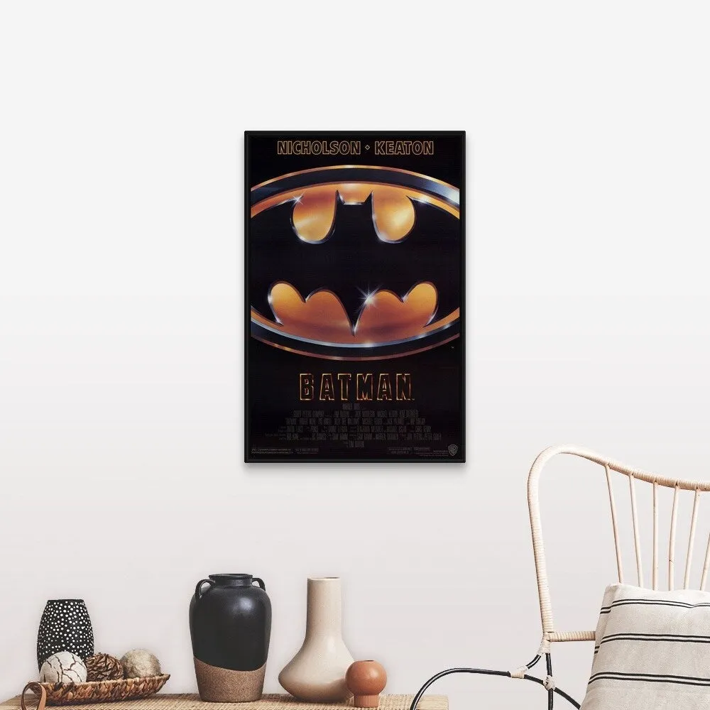 "Batman (1989)" Black Float Frame Canvas Art