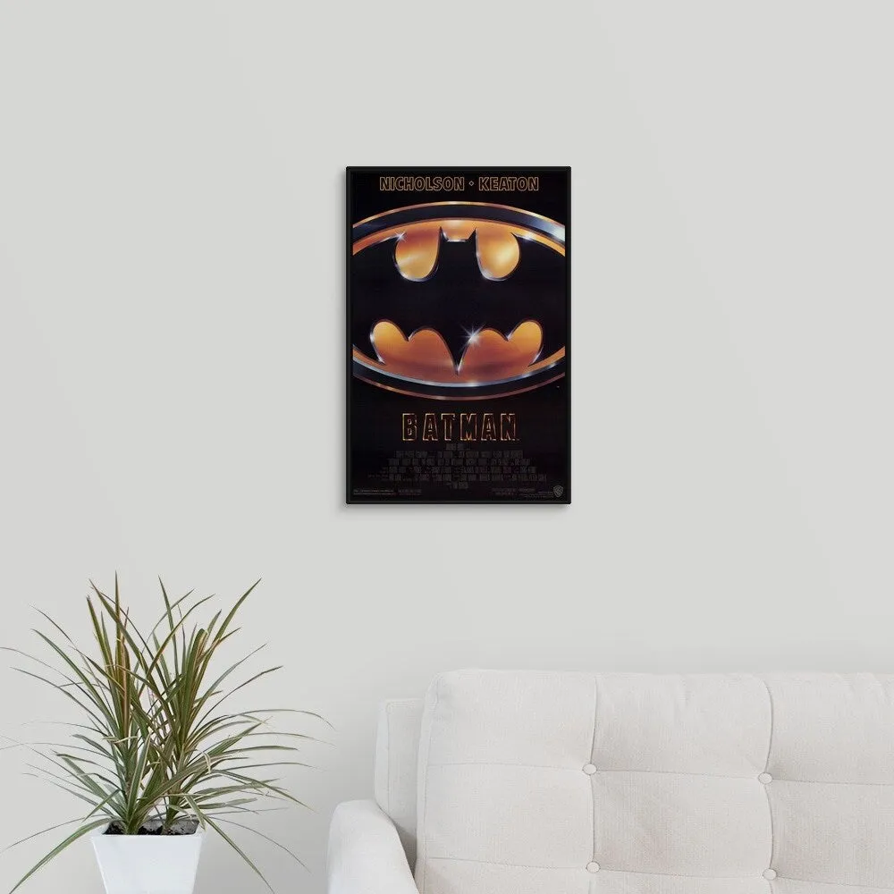 "Batman (1989)" Black Float Frame Canvas Art
