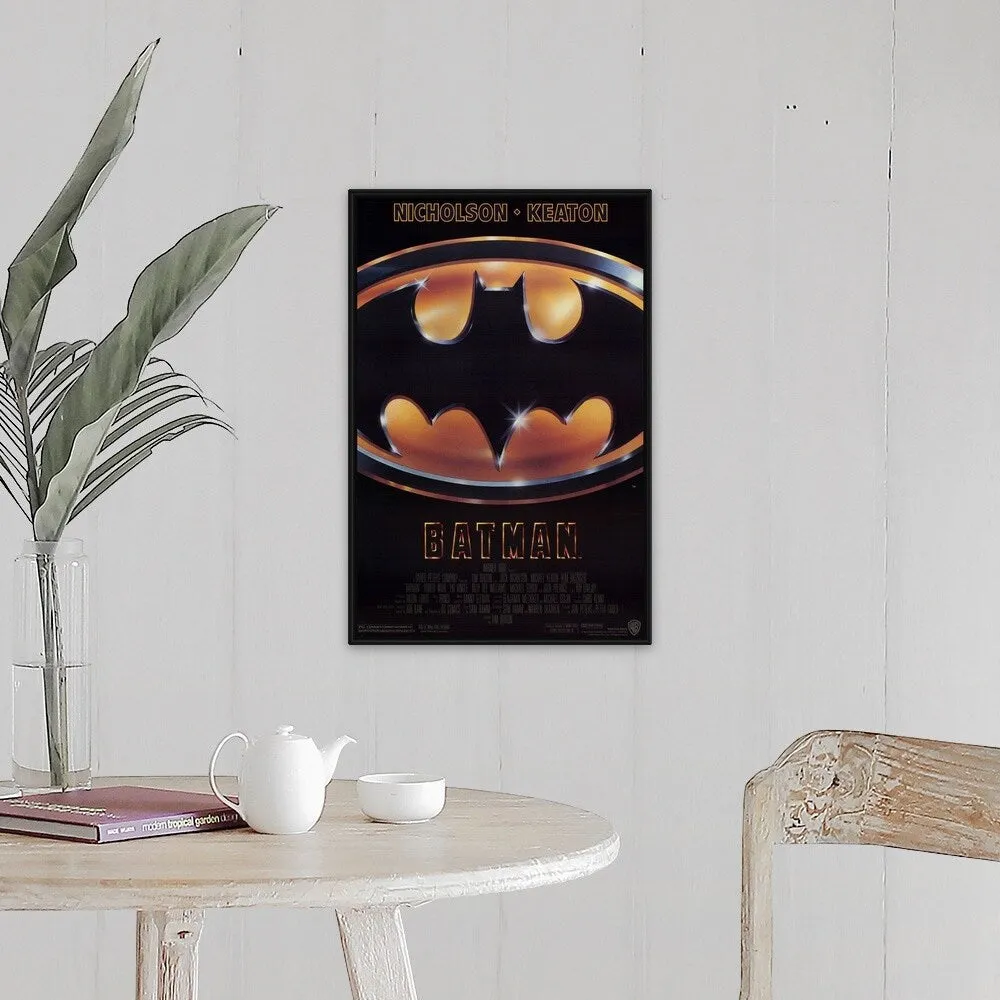 "Batman (1989)" Black Float Frame Canvas Art