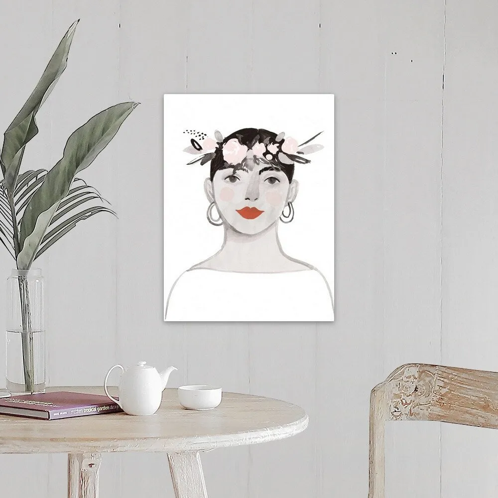 "Blossom Crown III" Canvas Wall Art