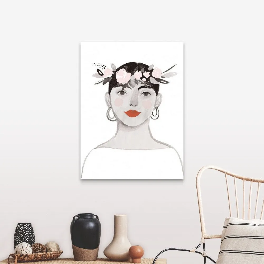 "Blossom Crown III" Canvas Wall Art
