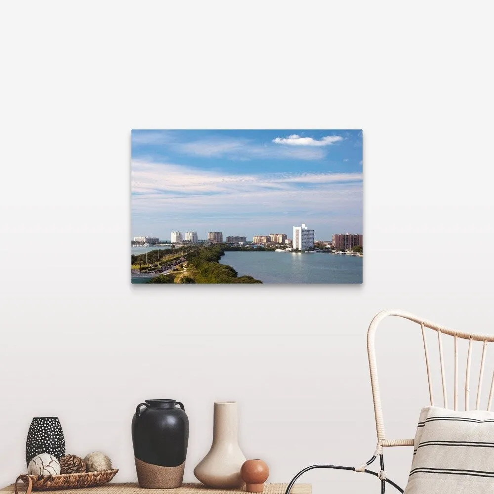 "Buildings at the waterfront, Clearwater Beach, Pinellas County, Florida" Canvas Wall Art