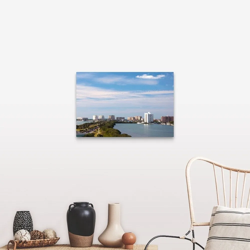"Buildings at the waterfront, Clearwater Beach, Pinellas County, Florida" Canvas Wall Art