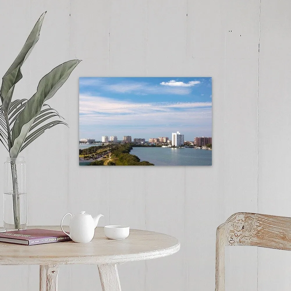 "Buildings at the waterfront, Clearwater Beach, Pinellas County, Florida" Canvas Wall Art