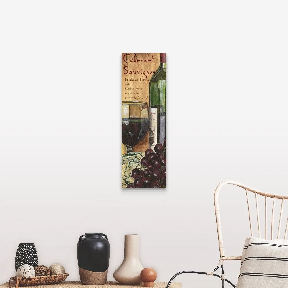 "Cabernet Sauvignon" Canvas Wall Art