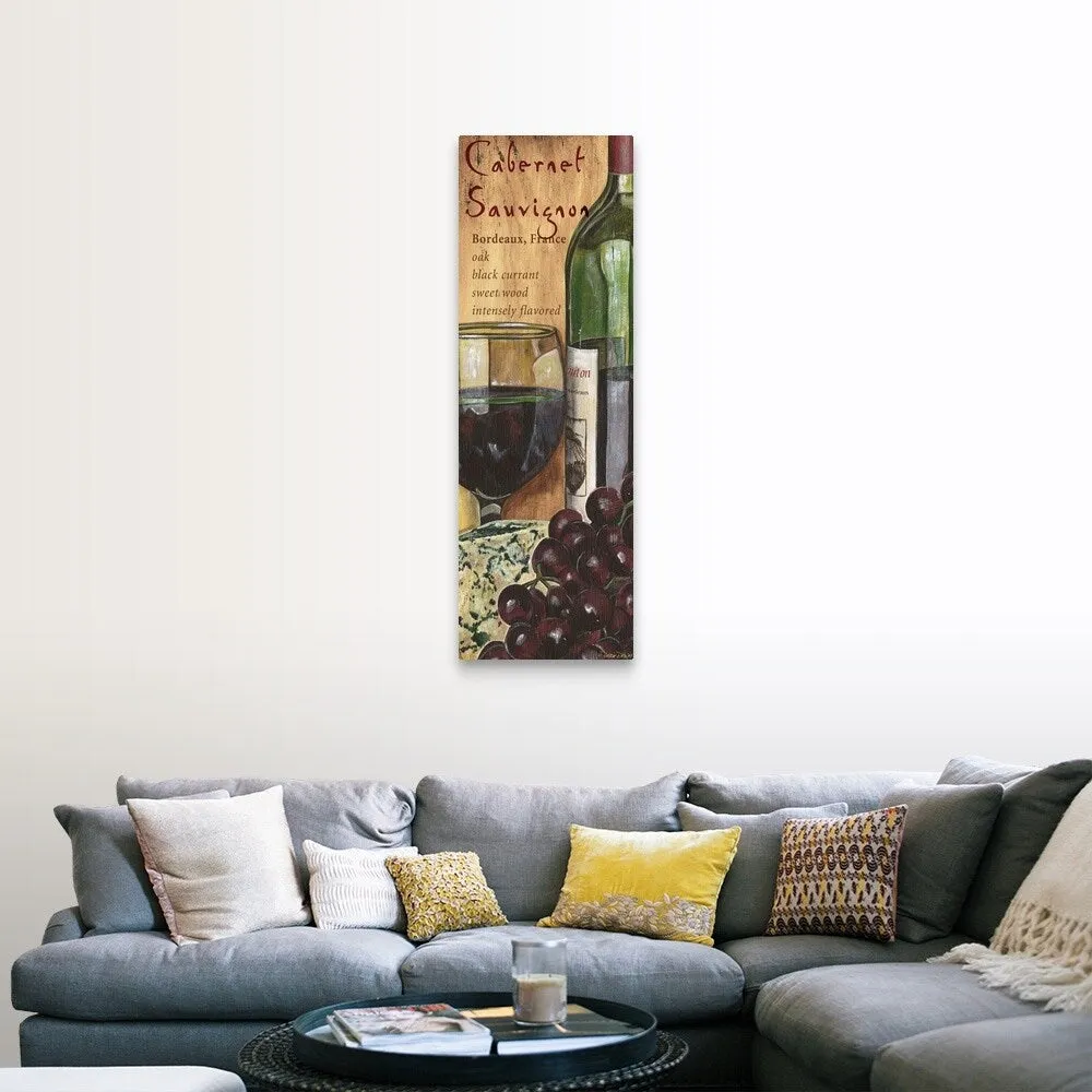 "Cabernet Sauvignon" Canvas Wall Art