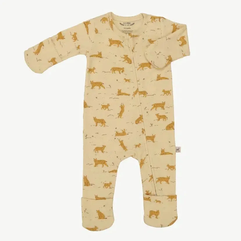 Red Caribou - Organic Pima Cotton Convertible Romper - Wildcat