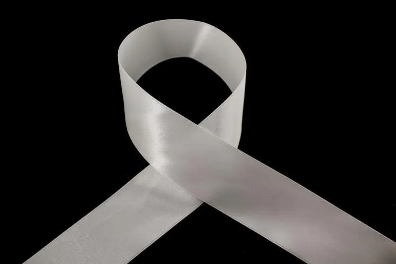 SATIN RIBBON WHITE 38mmX50M