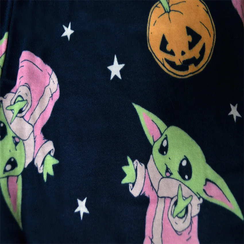 Star Wars Mandalorian Grogu Trick or Treat Cotton Halloween Pajamas