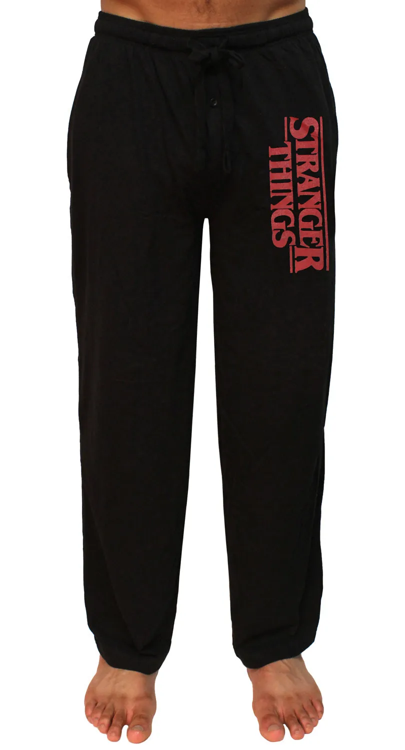 Stranger Things Men's Tv Show Logo Adult Loungewear Pajama Pants