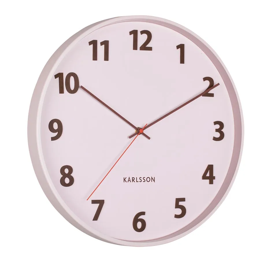 Summertime Wall Clock – Soft Pink (40cm)