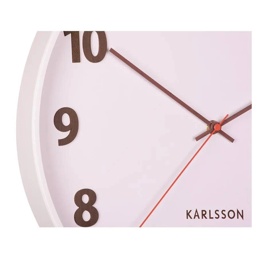 Summertime Wall Clock – Soft Pink (40cm)