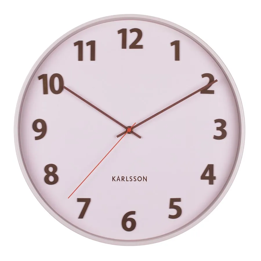 Summertime Wall Clock – Soft Pink (40cm)