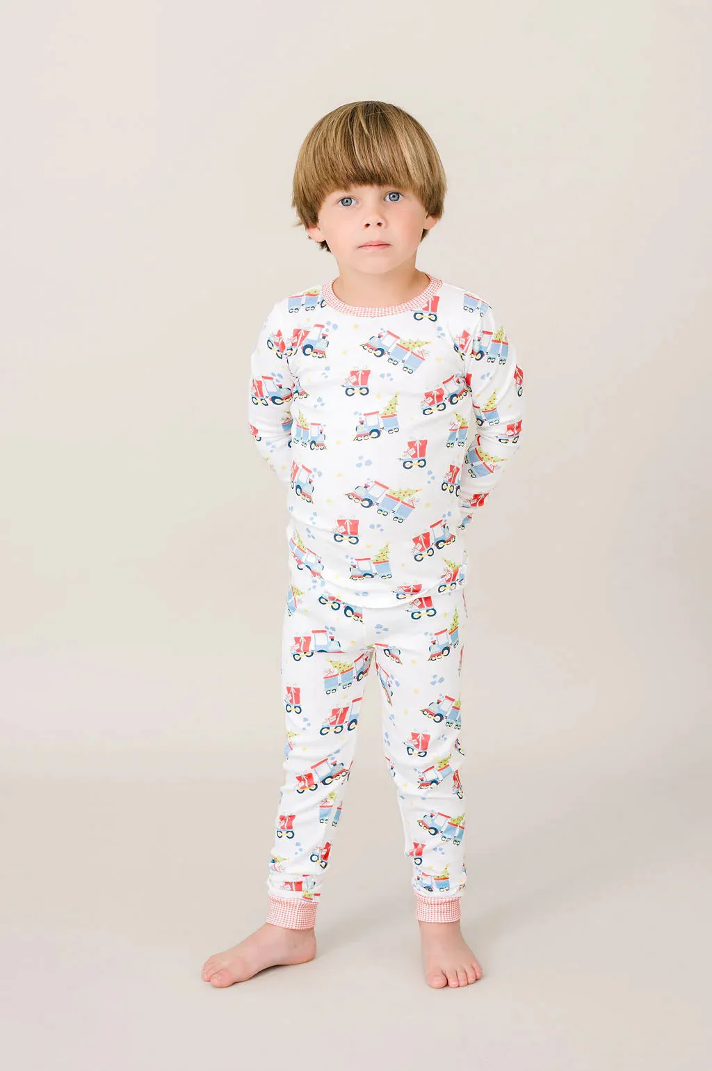 Sweet Pea Pajama Set - All Aboard