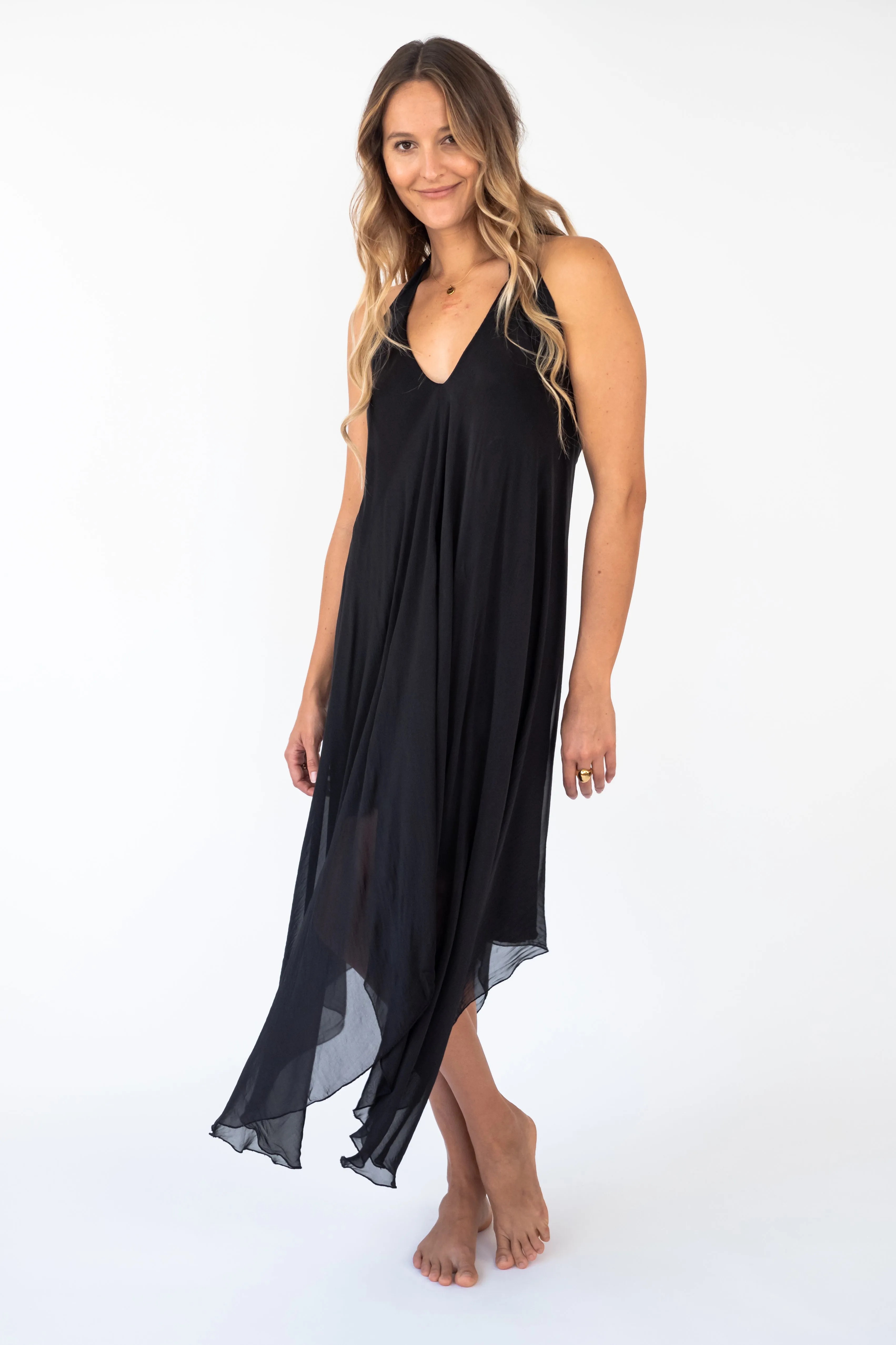 the PALI Silk Halter Dress