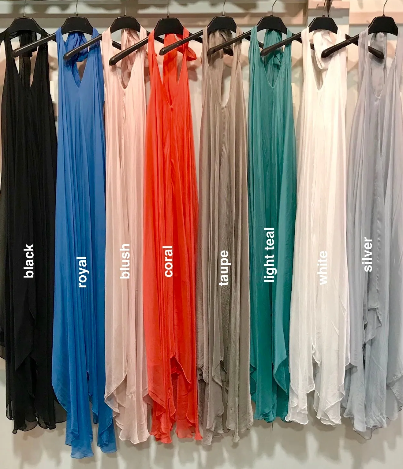 the PALI Silk Halter Dress