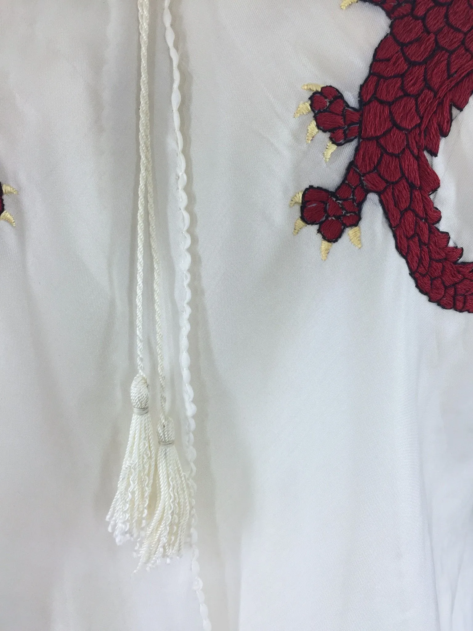 Vintage 1930s Pajamas Set / Embroidered Dragons