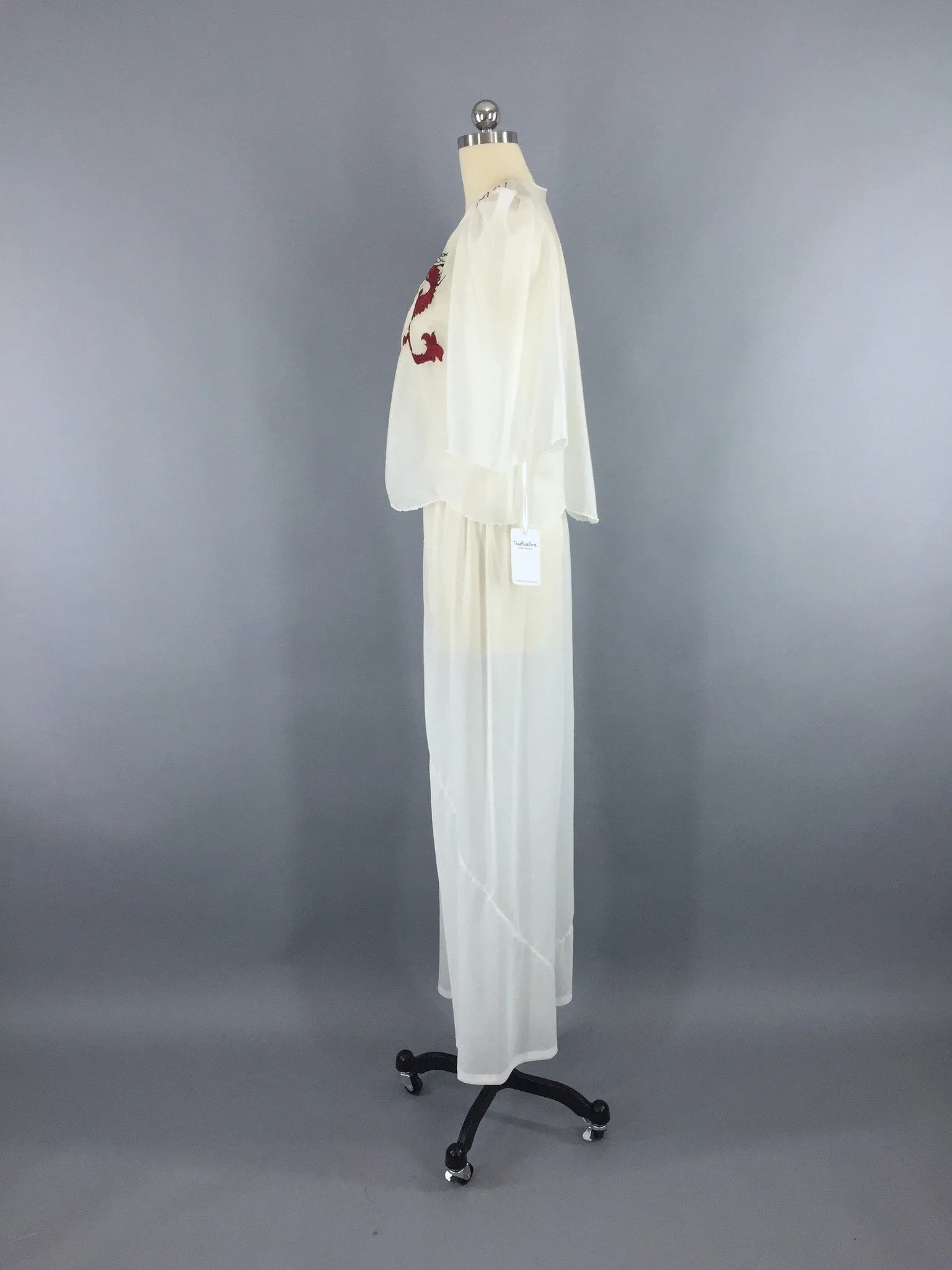 Vintage 1930s Pajamas Set / Embroidered Dragons