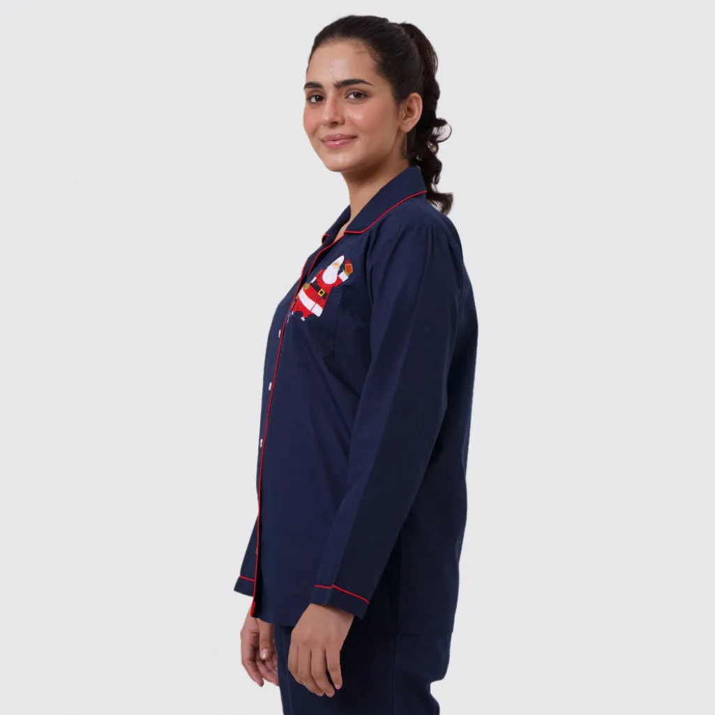 Women Out Of This World Santa Pajama Set