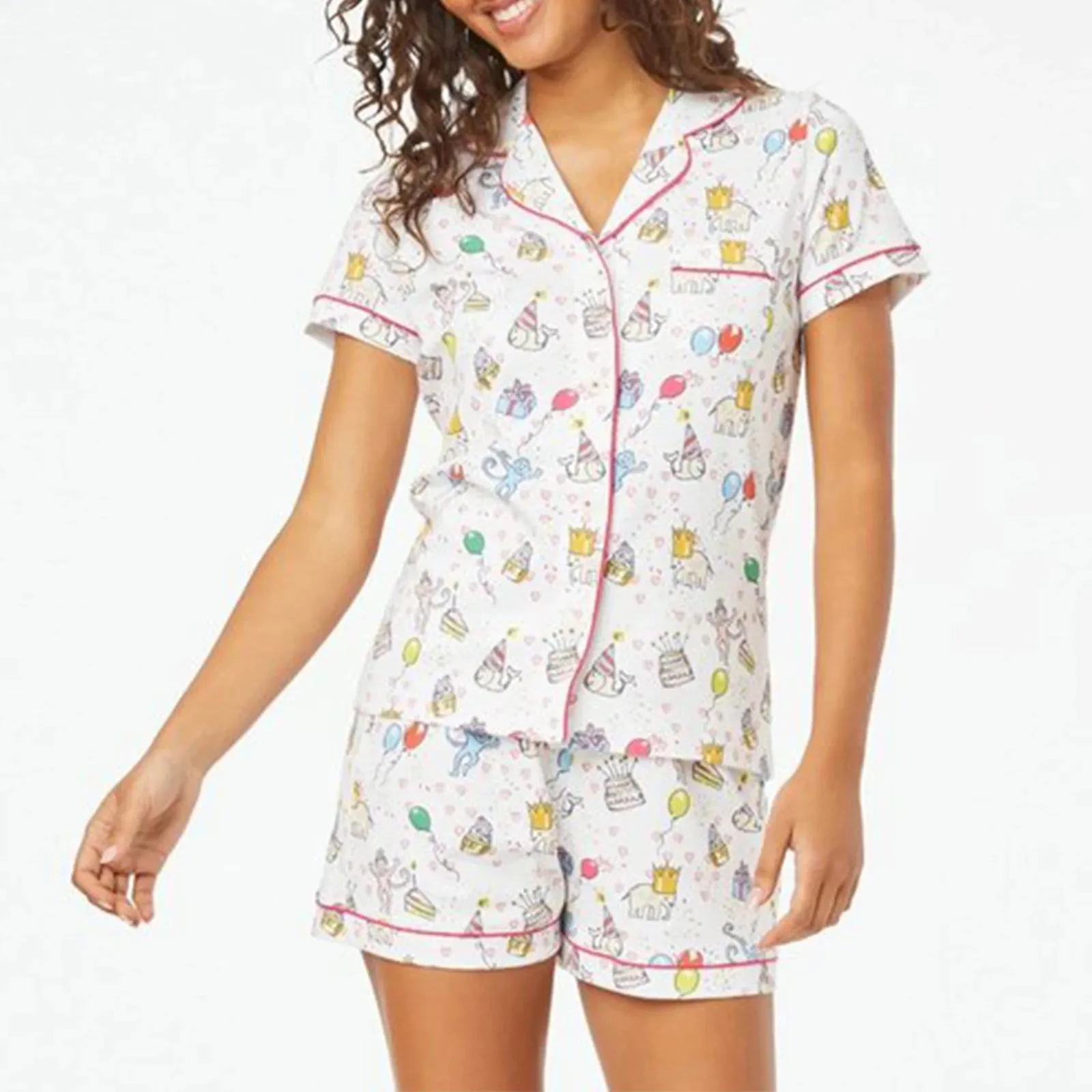 Women's Cute Roller Rabbit Pajamas Set